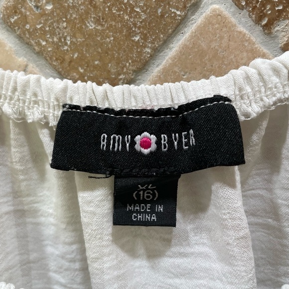 White Off-Shoulder Top Big Girl size XL/16 - Picture 8 of 8